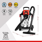 Shop-Vac 5 Gallon 4.0 HP Wet/Dry Vacuum with Blower Function, Stainless Steel Tank, Portable Shop Vacuum with Wheels, Include