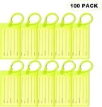 100 Pack Luggage Tags for Suitcases, Airplane Travel Essentials for Flying, International Travel Must Haves, and Luggage Acce