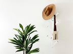 Premium Racks Coat Rack & Hat Rack – Modern Design – Wall Mounted – Stylish – (White)