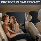 ZATOOTO Car Window Shades - 4 Pack Car Window Covers Premium UV Blocking, Side Window Curtains Full Blackout for Privacy, Breastfeeding, Napping, Camping, and Travel, Universal Fit for Most Vehicles