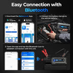 Car Battery Jump Starter and Battery Tester TOPDON 2-in-1 2200A Peak Jump Starter for Up to 8L Gas/6L Diesel Engines 12V