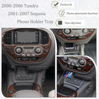JDMCAR Center Console Organizer for 2000-2006 Toyota Tundra / 2001-2007 Sequoia, OEM 74102-0C010-E0 Replacement, ABS Storage Tray with Non-Slip Silicone Mat, Phone & Small Items Holder