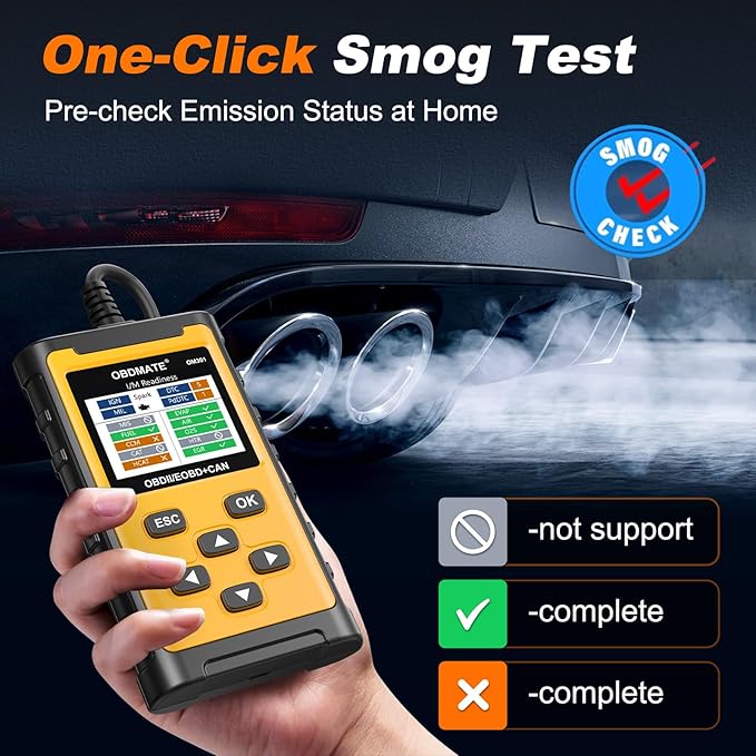 Car Scanner, Read&Clear Codes| Wireless Printing| Battery Voltage Test| Graphic Live Data, 2025 Upgraded Check Engine Code