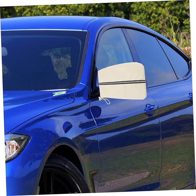 2pcs Car Side Mirror Cover Reflective Strip Frost for Rear View Mirrors Easy Installation Fit for Vehicles