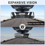 LivTee Rear View Mirror, Universal 11.3'' (287mm), Wide Angle Panoramic Convex Rearview Mirror, Clip-on to Original to Eliminate Blind Spot for Cars SUV Trucks