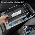 2024 2025 2026 Crosstrek Accessories Center Console Organizer for Subaru Crosstrek (Premium/Sport/Limited/Wilderness),2025 Crosstrek&Impreza Console Tray Insert Organizer with Tissue Box Holder