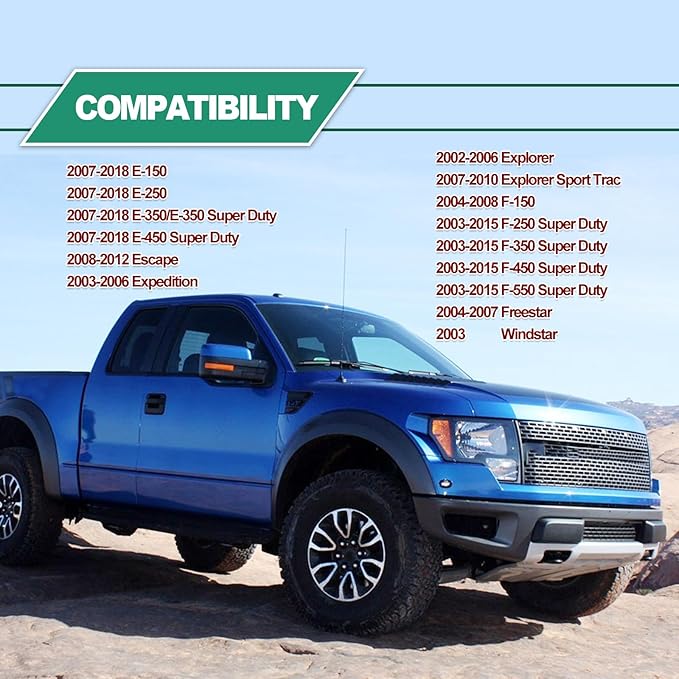 4 Pack Reverse Bumper Parking Assist Sensors Compatible with Ford F150 F250 F350 E-150 E-250 Escape Explorer Lincoln Mercury 