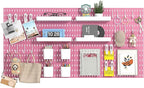 22"x44" Plastic Pegboard Panels Durable Modular Organizer Boards for Wall Storage, Garage, Workshop & Craft Room – Lightweigh