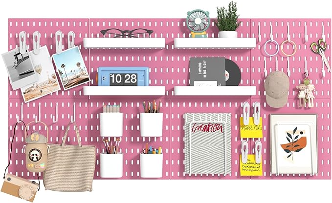 22"x44" Plastic Pegboard Panels Durable Modular Organizer Boards for Wall Storage, Garage, Workshop & Craft Room – Lightweigh