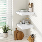 Vivelove 24/36/48/12 Inch Floating Shelves for Wall, 12 Deep Shelves for Room Wall Mounted, 2" Thick Floating Shelf for Livin