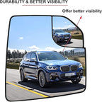 Ford F150 Right Side Heated Blind Spot Mirror - Convex Glass with Rear Holder FL3Z17K707A