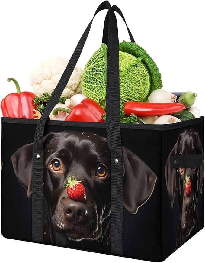 Reusable Grocery Bag Foldable Shopping Tote Bag with Handles Reusable Shopping Bags Large Kitchen Grocery Bags