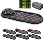 RJDJ Multifunctional Car Anti-Slip Mat, 360° Rotatable 4-in-1 Mobile Phone Stand On-Board Anti-Slip Pad, Car Dashboard Suppor