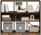 Furinno DALY Book Shelf, 8-Cube Bookshelf, Horizontal Cube Storage Organizer Bookcase, 10.9 x 47.2 x 39.4, for Living Room, B