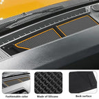 Auovo Dash Cover Tray Fit for Ford Bronco Accessories 2026 2025 2021 2022 2023 2024 Anti-Slip Silicone Dashboard Mat fit Bron