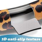 Universal Leather Leopard Cheetah Steering Wheel Cover Women 14.5-15 inch Leopard car Accessories Western Anime Brown Cute Wh