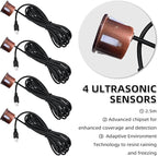Parking Sensor Kit Backup Sensor Kit Reverse Sensor for Car 18 Color Options for Probes Adjustable Alarm Volume Professional 