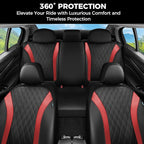 FLORICH Car Seat Covers Full Set, Leather Seat Covers for Cars, Car Seat Protector Waterproof Breathable, Universal Automotiv