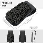 Sunglasses Holder for Car Visor, PU Leather Glasses Clip Organizer, Cute Magnetic Eyeglass Holder for Vehicle Sun Visor, Car Interior Accessory for Women & Men Classic Black Leopard