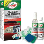 Turtle Wax 51768 Headlight Restorer Kit Headlamp Cleaning Restores Brightness Kit, (Old Version)