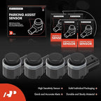 A-Premium 4-PC Reverse Backup Parking Assist Sensor Compatible with Select Toyota & Volkswagen & Hyundai & Audi & Volvo - Cor