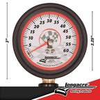 Longacre 52-52003 Tire Pressure Gauge, 2-1/2 Inch, 0-60 PSI
