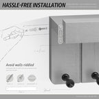 Rebee Vision Modern Key Holder Wall Mount - Decorative Key and Mail Holder for Wall with Shelf - Elevate Your Space with Chic