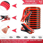 Roadside Emergency Car Kit-Safety Car Kit Car Emergency Kit with Jumper Cables Roadside Assistance Kit, Tow Rope, Safety Hamm