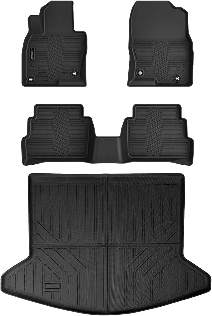 All Weather Floor Mats Cargo Mat Fit for Mazda CX-5 2025 2024 2023 2022 2021 2020 2019 2018 2017 TPE Rubber Liners CX5 Accessories All Season Guard Odorless Anti-Slip Floor & Trunk Liners