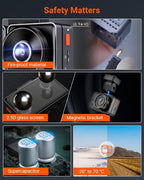 Vantrue E2 Dash Cam Front and Rear, 2.7K Upgrade Rear Cam, Dual STARVIS, 2.7K + 2.7K Dash Camera for Cars, Voice Control, WiF