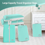 5 Set Packing Cubes For Travel Essentials, Luggage Packing Organization Cubes Suitcase Organizer Bags Set For Luggage Travel 