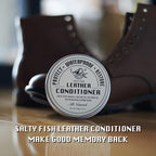SALTY FISH All-Natural Leather Conditioner and Cleaner,Made with Mink Oil Beeswax,Protect Soften Waterproof Leather Furniture