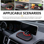 1 PC Multifunctional Car Anti-Slip Mat, PVC Extra Large Pad with Phone Holder, Dashboard Organizer with Temporary Number, Uni