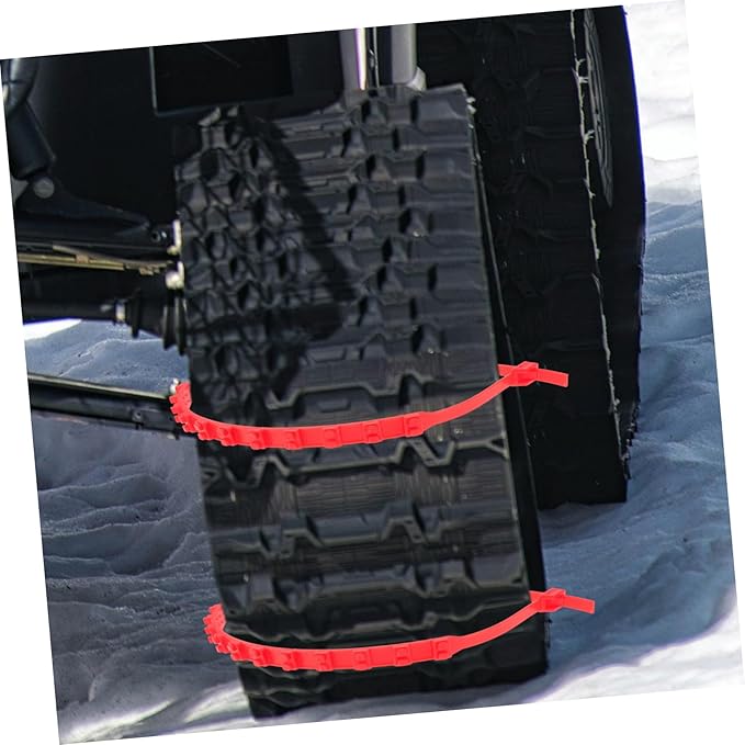 20Pcs Durable Car Snow Chains Skid Zip Tie Traction Devices for Trucks Electric Vehicles Cars Easy Installation Wide Fit for 