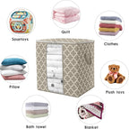 WISELIFE Storage Bags 6 Pack/100L Large Blanket Clothes Organization and Storage Containers for Comforters,Bedding, Foldable 
