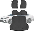 TPE Floor Mats & Cargo Liner for 2019-2024 Kia Forte All Weather Car Floor Liners Fit S/EX/FE/LX/LXS/GT/GT-Line Accessories Black