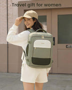 LOVEVOOK Large Travel Backpack for Women, 40L TSA Approved Backpack with 3 Packing Cubes, Personal Item Bag Fits 17" Laptop, 