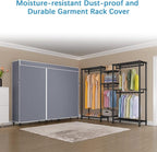 VIPEK Classic V6C Heavy Duty Covered Clothes Rack Portable Wardrobe Closet, 5 Tiers Wire Garment Rack Black Metal Clothing Ra