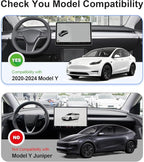 Rear Side Window Sunshade for Tesla Model Y 2020-2024 | Static Cling, Easy Install & Remove, Semi-Transparent Privacy Shade | Not for 2025 2026 Model Y Juniper