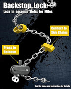 Snow-Chains Easy Install Tire-Chains, One-Pull Fit Heavy-Duty Tire Snow Chains for Pickup Trucks & SUVs Off-road, Emergency T