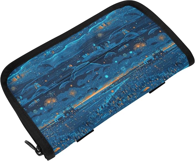Car Tissue Holder Car Visor Organizer Tissue Box Holder for Car Sun Visor Organizer with Car Vehicle Accessories Essentials Interior for Women Men Dark Blue Crowd Whale Light Ice