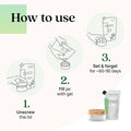Azuna Air Freshener & Odor Eliminator for Strong Odor | 1 Room Kit Includes (1) Empty Luxe Glass Jar & 8oz Refill with Tea Tr