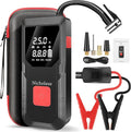 12 V Car 8000 mAh Battery Jump Starter 2800A with 150psI Air Compressor, Compact and Practical Edition QB08L Safe Smart,