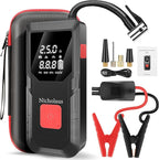 12 V Car 8000 mAh Battery Jump Starter 2800A with 150psI Air Compressor, Compact and Practical Edition QB08L Safe Smart,