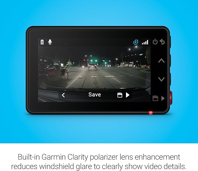 Garmin Dash Cam™ X210, Compact 1440p HD Dash Cam with a 140-degree Field of View, Built in Clarity™ Polarizer, Voice Controll