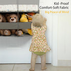 Over The Door Organizer with 5 Shelves, 9 Compartments + 10 Side Pockets, 90+ lbs Weight Capacity, Heavy-Duty Behind the Door