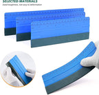 EHDIS Large Vinyl Squeegee Window Tint Tool 3PCS Big Size Felt Edge Wrap Scraper for Vinyl Graphic Decal Car Wrapping Applicator Wallpaper Smoothing (Blue)
