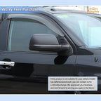 Car Door Rear View Mirror Cover Trim Compatible with Toyota Tundra 2007-2021 Sequoia 2008-2020 Exterior Rearview Mirror Housing Cap Protector Accessories, Only Fit Without Turn Signal Lights Version