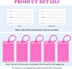 50 Pack Luggage Tags for Suitcases, Airplane Travel Essentials for Flying, International Travel Must Haves, and Luggage Acces