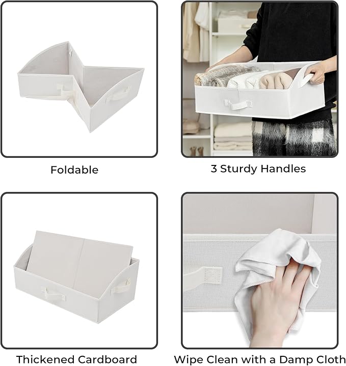 GRANNY SAYS Shelf Storage Baskets, Clothes Storage Bin, Organizer and Storage Bins, Trapezoid Storage Boxes, Clothing Bins fo